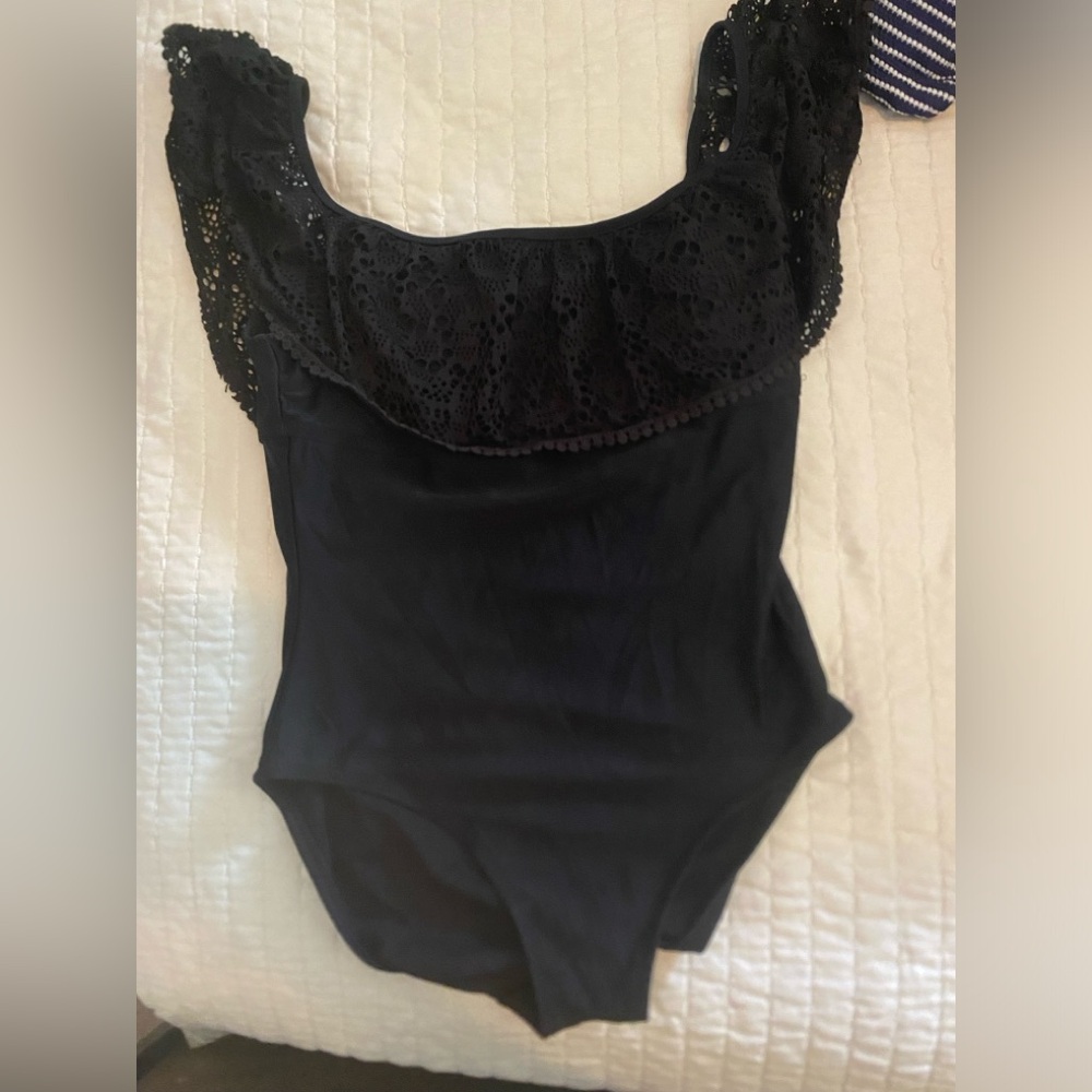 Black one piece swimsuit